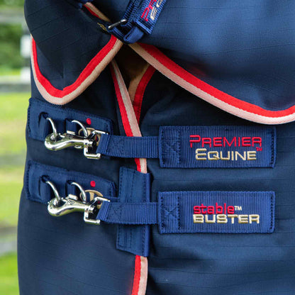 Couverture d’Écurie Buster 450g avec Couvre-Cou Amovible Polyester Ripstop 1000D | Premier Equine