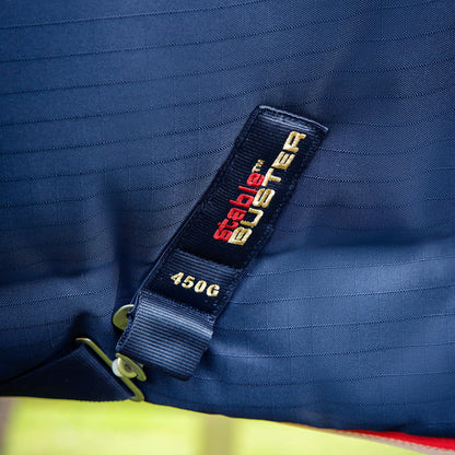Couverture d’Écurie Buster 450g avec Couvre-Cou Amovible Polyester Ripstop 1000D | Premier Equine
