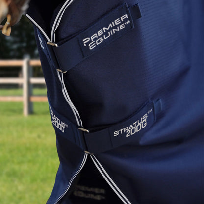 Couverture d’extérieur Stratus 600D série 200 g avec couvre-cou classique - Premier Equine