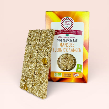 Tabs' Mangues Fleur d'Oranger – Pack de 2 – Happy Crackers – Tablettes Bio Gourmandes et Saines