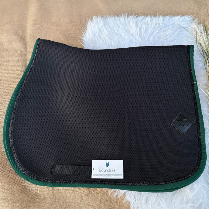 Tapis de Selle Oxxer Mesh Noir Bord Couleur – Respirant et Élégant