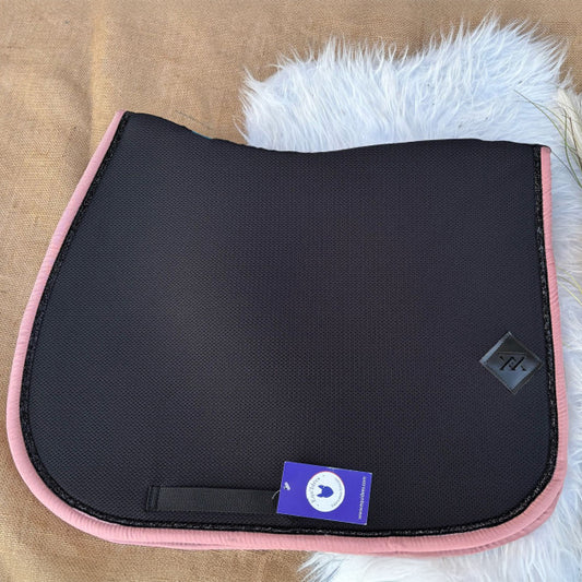 Tapis de Selle Oxxer Mesh Noir Bord Couleur – Respirant et Élégant