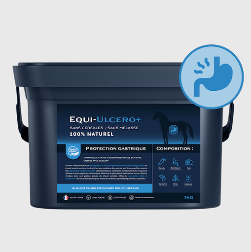 Equi-Ulcero+ – Complément naturel pour ulcères gastriques et troubles digestifs du cheval - Equimojo