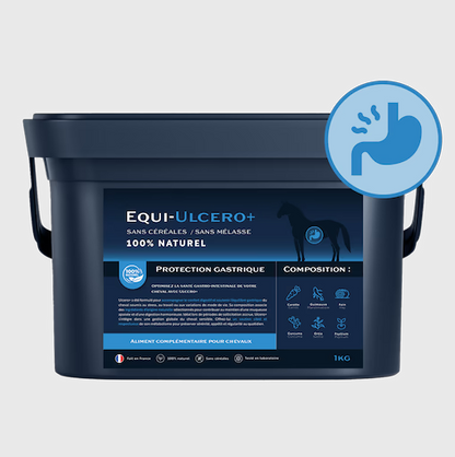 Equi-Ulcero+ – Complément naturel pour ulcères gastriques et troubles digestifs du cheval - Equimojo