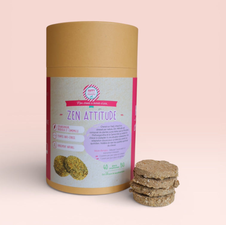 Zen Attitude Bio pour Chevaux – Formule Naturelle Apaisante et Anti-Stress | Happy Crackers